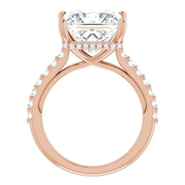 Hidden Halo-Style Engagement Ring Image 2 Vulcan's Forge LLC KANSAS CITY, MO