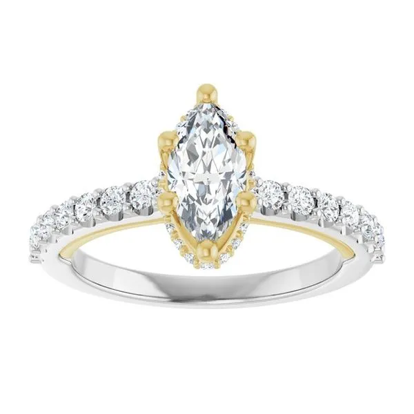 Hidden Halo-Style Engagement Ring Image 3 Golden Sails Jewelers, Inc. Saint Petersburg, FL