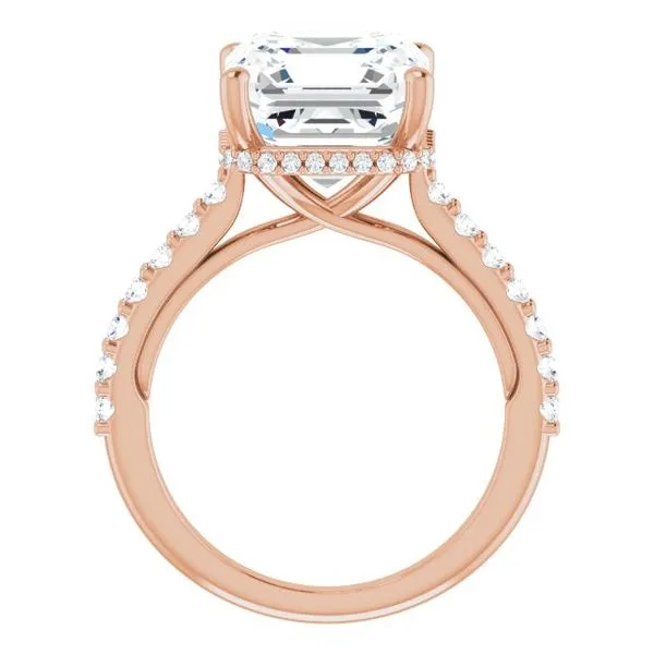 Hidden Halo-Style Engagement Ring Image 2 Clater Jewelers Louisville, KY