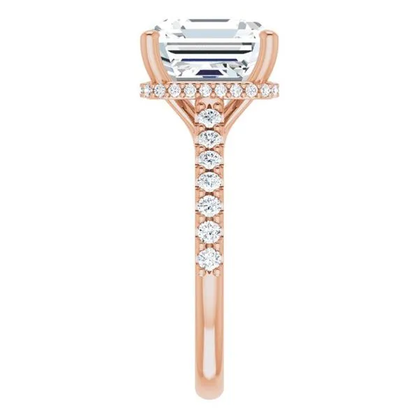Hidden Halo-Style Engagement Ring Image 4 Hudson Valley Goldsmith New Paltz, NY
