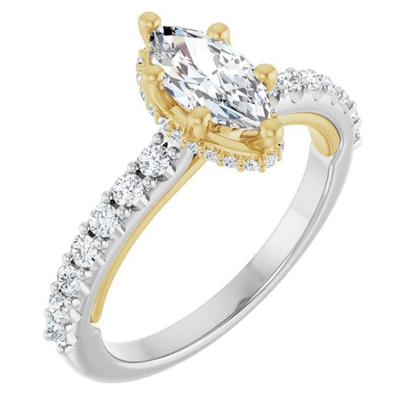 Hidden Halo-Style Engagement Ring