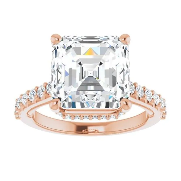 Hidden Halo-Style Engagement Ring Image 3 Clater Jewelers Louisville, KY