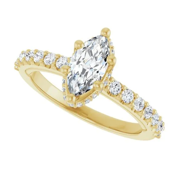 Hidden Halo-Style Engagement Ring Image 5 Clater Jewelers Louisville, KY