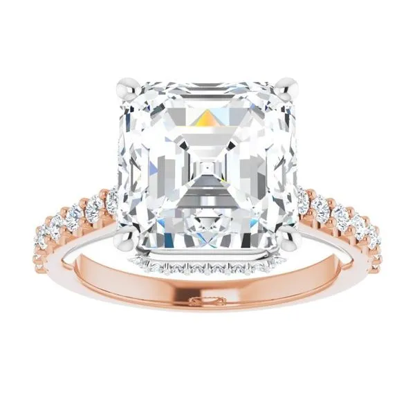 Hidden Halo-Style Engagement Ring Image 3 Berilian Jewelers Folsom, CA