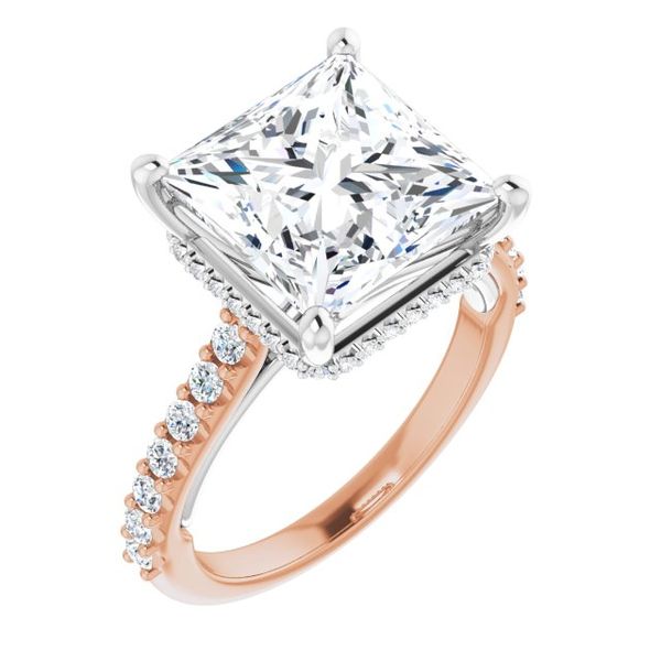 Hidden Halo-Style Engagement Ring