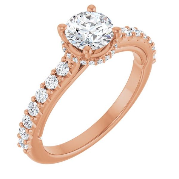 Hidden Halo-Style Engagement Ring