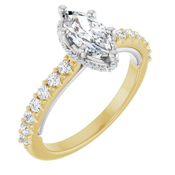 Hidden Halo-Style Engagement Ring
