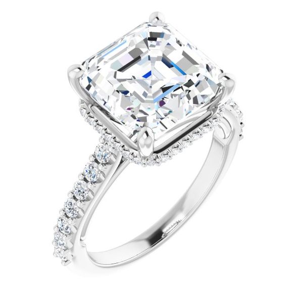 Hidden Halo-Style Engagement Ring