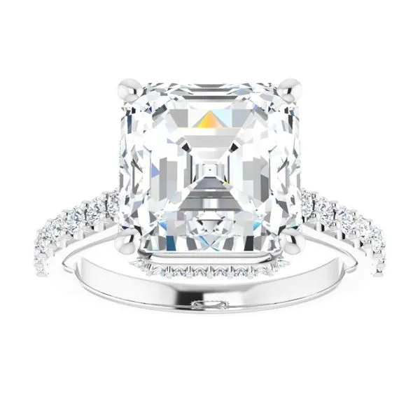 Hidden Halo-Style Engagement Ring Image 3 Clater Jewelers Louisville, KY