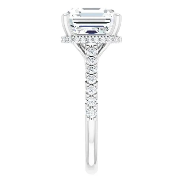 Hidden Halo-Style Engagement Ring Image 4 House of Silva Wooster, OH