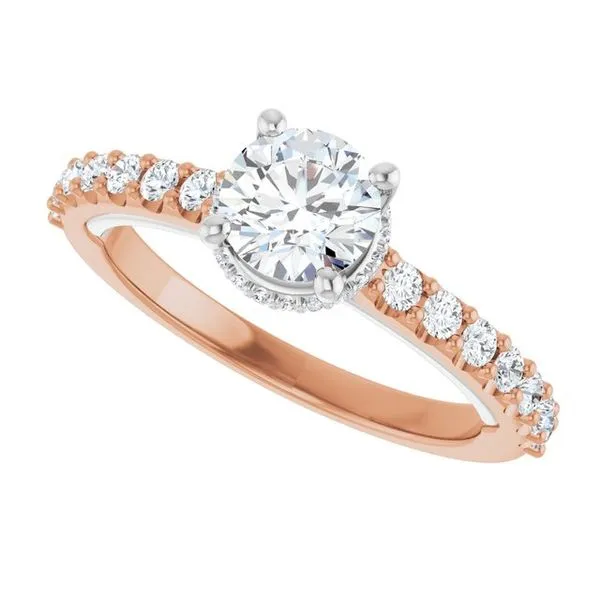 Hidden Halo-Style Engagement Ring Image 5 Arezzo Jewelers Elmwood Park, IL