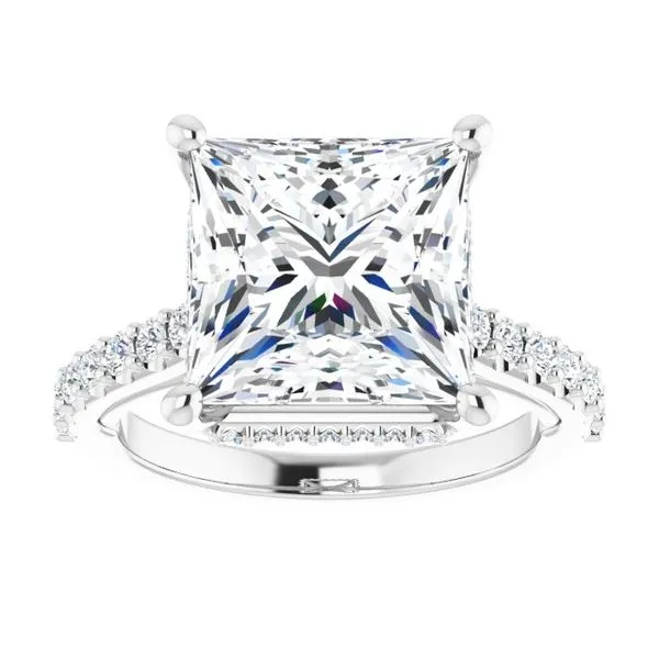 Hidden Halo-Style Engagement Ring Image 3 Austin's Fine Diamonds & Jewelry Lyndhurst, NJ