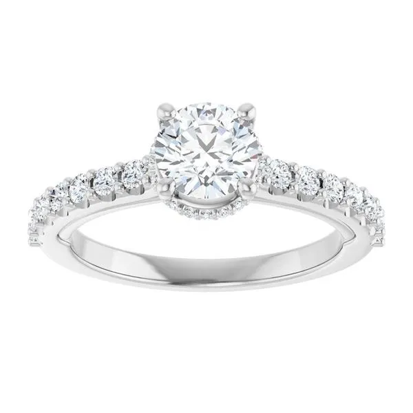 Hidden Halo-Style Engagement Ring Image 3 Clater Jewelers Louisville, KY