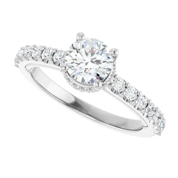 Hidden Halo-Style Engagement Ring Image 5 Clater Jewelers Louisville, KY