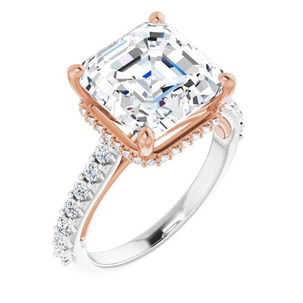Hidden Halo-Style Engagement Ring