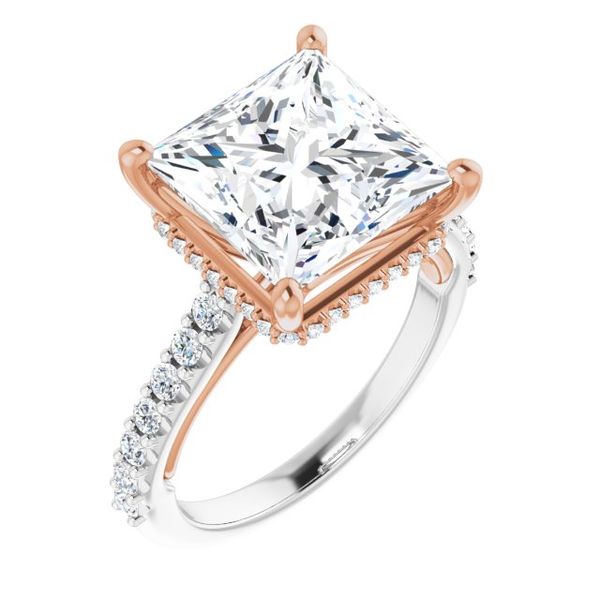 Hidden Halo-Style Engagement Ring