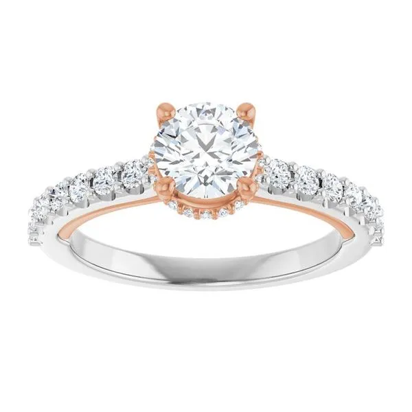 Hidden Halo-Style Engagement Ring Image 3 Clater Jewelers Louisville, KY