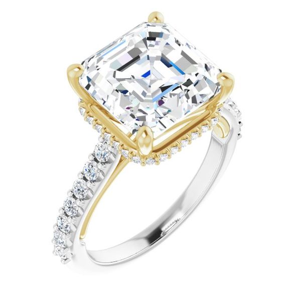 Hidden Halo-Style Engagement Ring