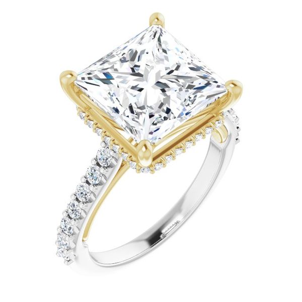 Hidden Halo-Style Engagement Ring