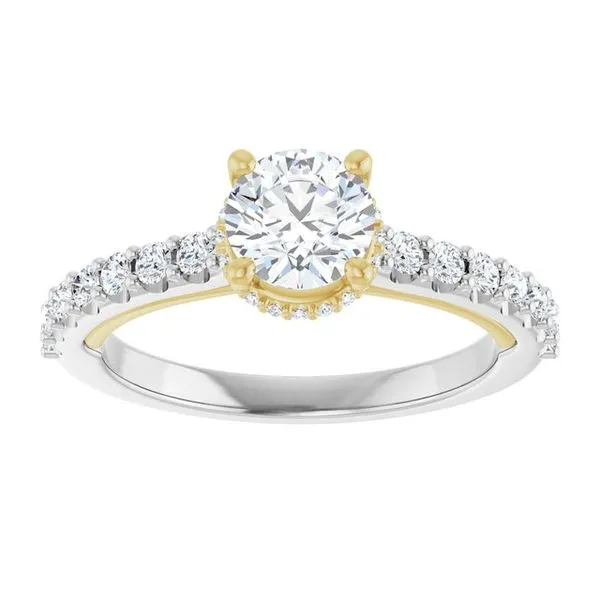 Hidden Halo-Style Engagement Ring Image 3 House of Silva Wooster, OH