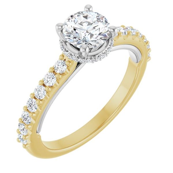 Hidden Halo-Style Engagement Ring