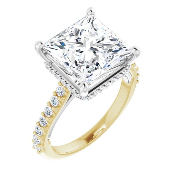 Hidden Halo-Style Engagement Ring