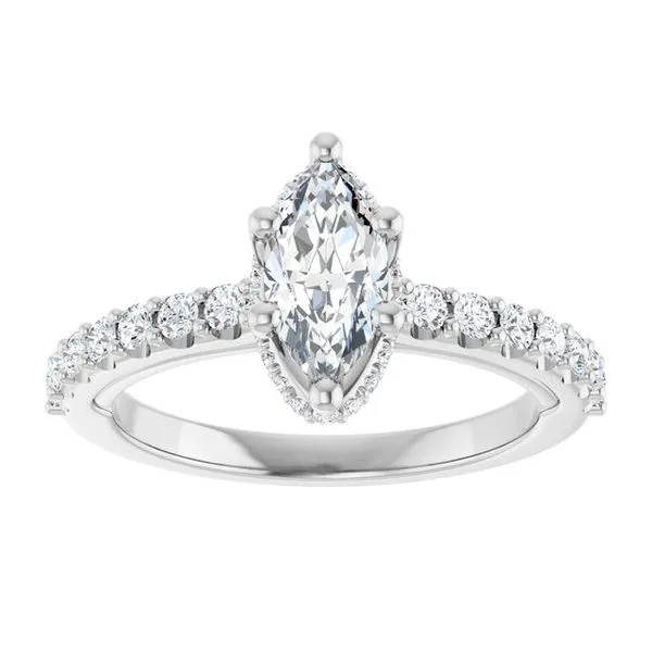 Hidden Halo-Style Engagement Ring Image 3 Arezzo Jewelers Elmwood Park, IL