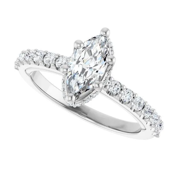 Hidden Halo-Style Engagement Ring Image 5 Rox Atlanta Jewelers Decatur, GA