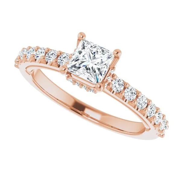 Hidden Halo-Style Engagement Ring Image 5 Clater Jewelers Louisville, KY