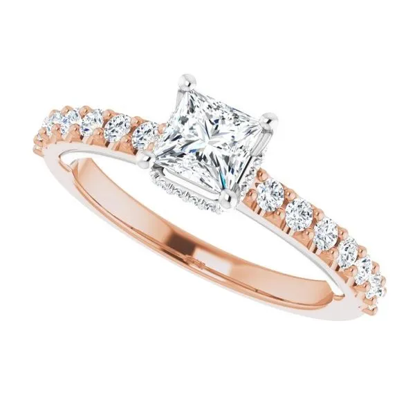 Hidden Halo-Style Engagement Ring Image 5 Futer Bros Jewelers York, PA