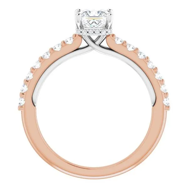 Hidden Halo-Style Engagement Ring Image 2 Berilian Jewelers Folsom, CA