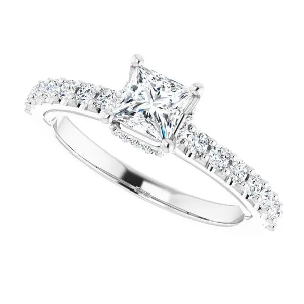 Hidden Halo-Style Engagement Ring Image 5 Clater Jewelers Louisville, KY
