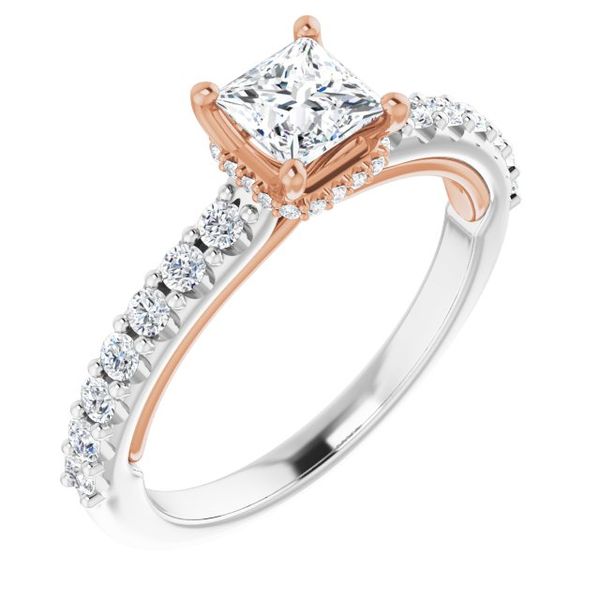 Hidden Halo-Style Engagement Ring