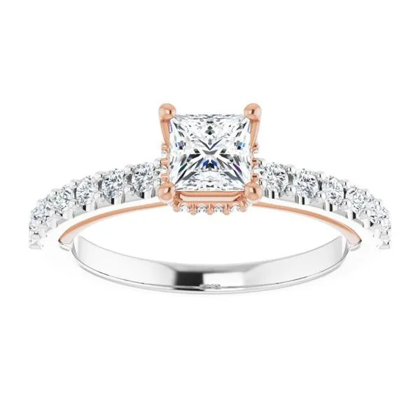 Hidden Halo-Style Engagement Ring Image 3 Clater Jewelers Louisville, KY