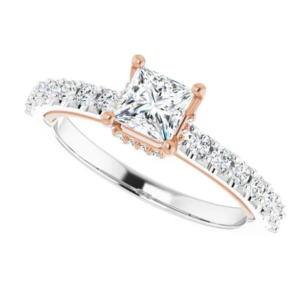 Hidden Halo-Style Engagement Ring Image 5 House of Silva Wooster, OH