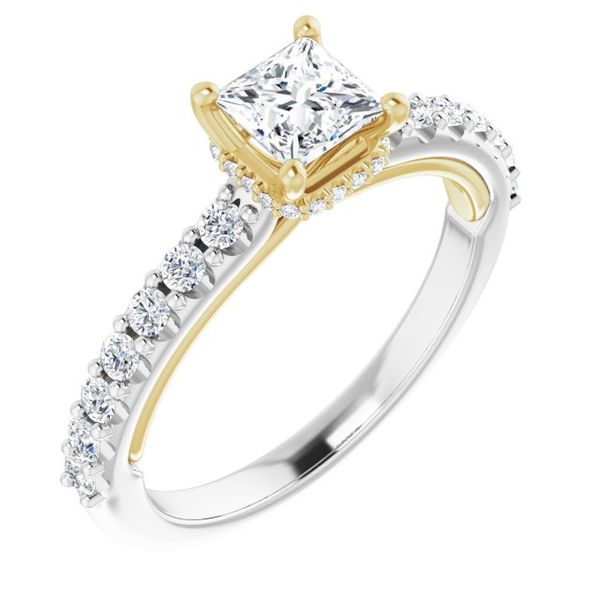Hidden Halo-Style Engagement Ring