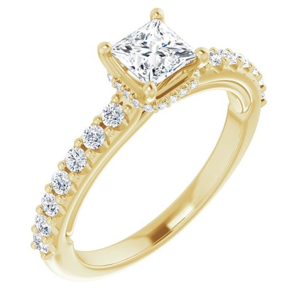 Hidden Halo-Style Engagement Ring