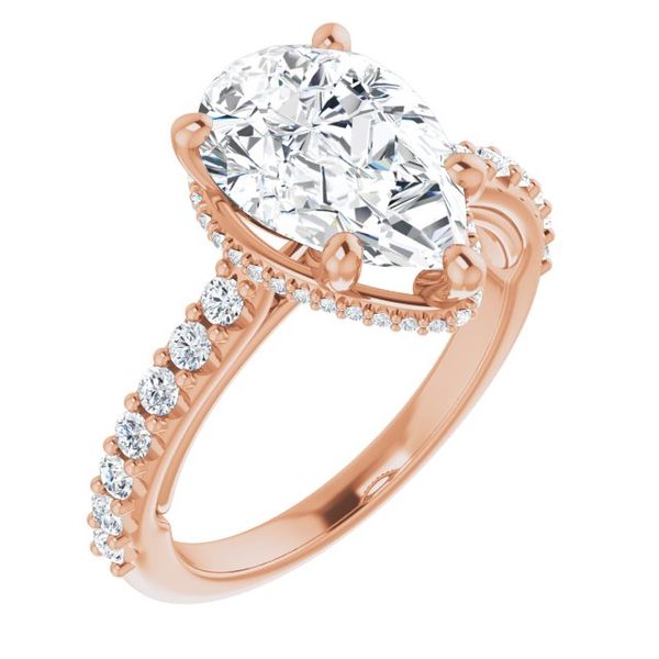 Hidden Halo-Style Engagement Ring