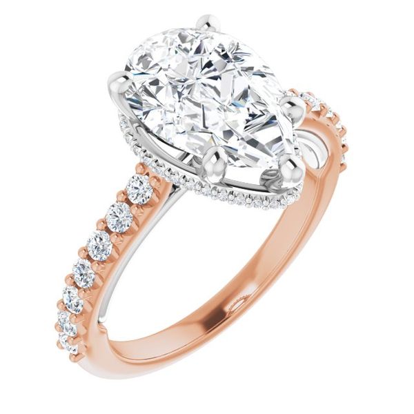 Hidden Halo-Style Engagement Ring