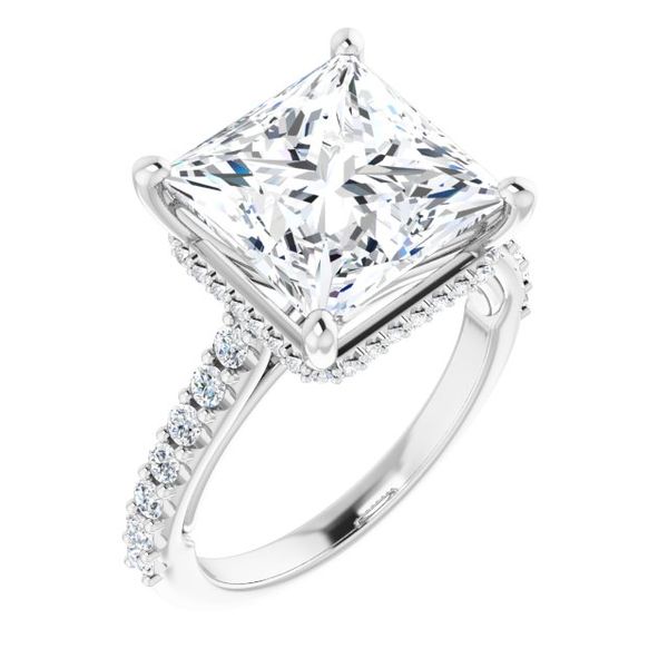 Hidden Halo-Style Engagement Ring