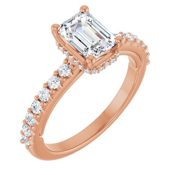 Hidden Halo-Style Engagement Ring