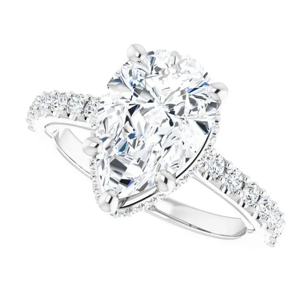 Hidden Halo-Style Engagement Ring Image 5 Austin's Fine Diamonds & Jewelry Lyndhurst, NJ