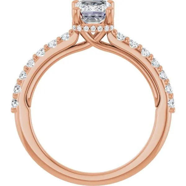 Hidden Halo-Style Engagement Ring Image 2 Clater Jewelers Louisville, KY