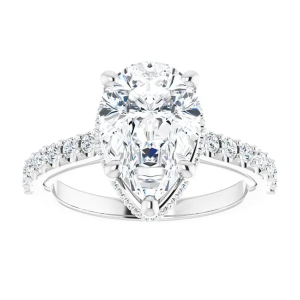 Hidden Halo-Style Engagement Ring Image 3 Austin's Fine Diamonds & Jewelry Lyndhurst, NJ