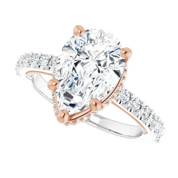 Hidden Halo-Style Engagement Ring Image 5 House of Silva Wooster, OH