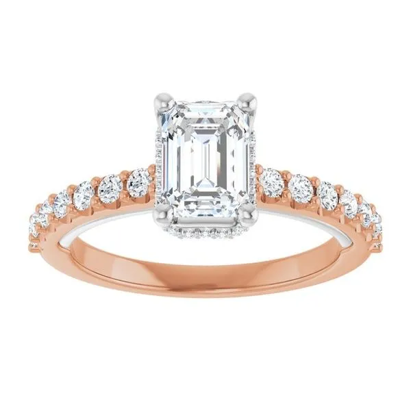 Hidden Halo-Style Engagement Ring Image 3 Arezzo Jewelers Elmwood Park, IL