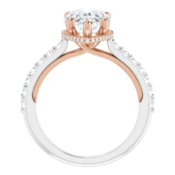 Hidden Halo-Style Engagement Ring Image 2 Clater Jewelers Louisville, KY