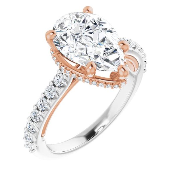 Hidden Halo-Style Engagement Ring