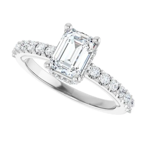 Hidden Halo-Style Engagement Ring Image 5 Clater Jewelers Louisville, KY