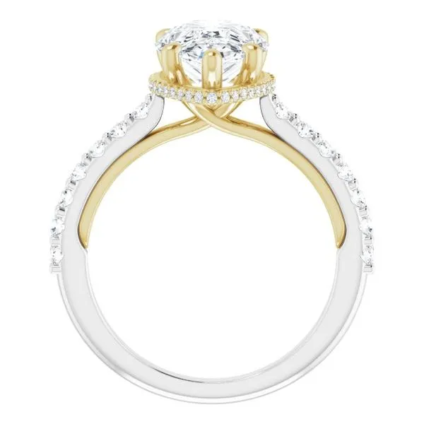 Hidden Halo-Style Engagement Ring Image 2 Golden Sails Jewelers, Inc. Saint Petersburg, FL
